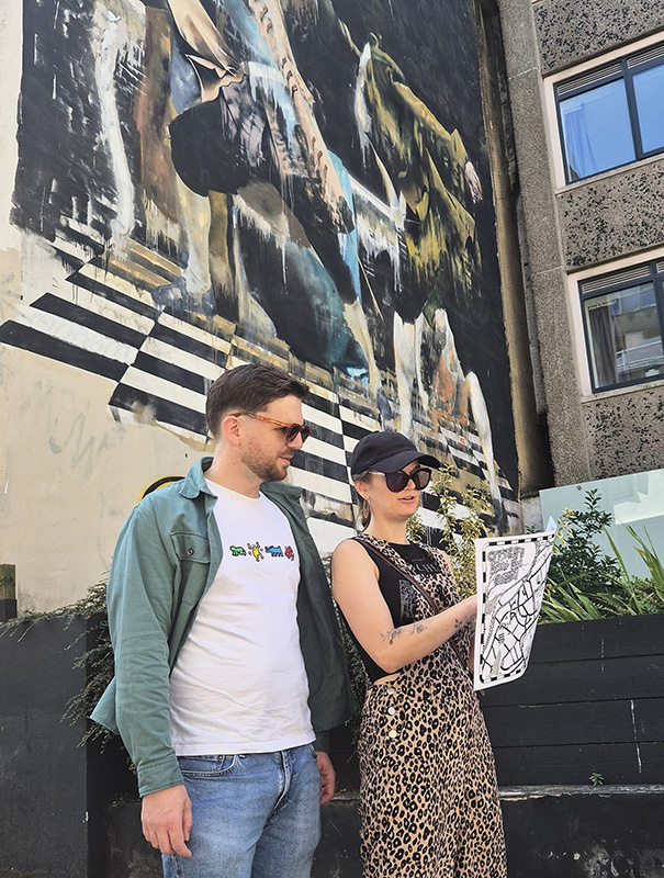 Players in Bristol, on OTTER's Art Quest